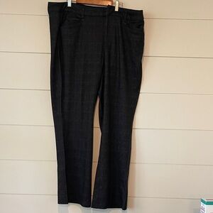 Liverpool of Los Angeles black plaid dress pants